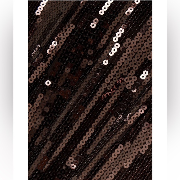 NWT Retrofete SET Tuxedo Blazer Pant Suit Dark Brown Sequin Medium $1100 Retail - Picture 9 of 16